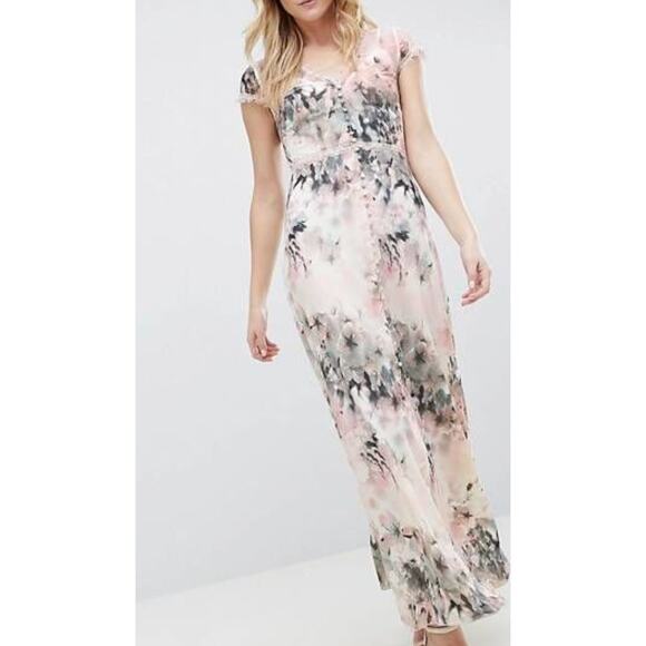 Little Mistress Romantic Button Front Maxi Dress - Picture 11 of 11